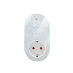 Tuya WiFi 16A Digital Thermostat Outlet EU Plug Touch Screen Timing Dual Temperature Controller Wireless APP Monitoring Voice Control Work with Alexa Google Home