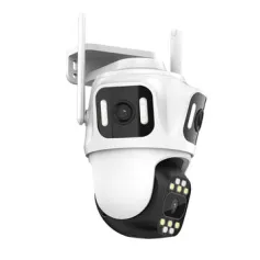 8MP 3 Lens Full HD WIFI IP Camera 8x Zoom 3 Screens Preview IP66 Waterproof Night Vision Two-Way Audio WiFi bluetooth SD Card Cloud Storage