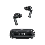 T04 Transparent bluetooth Earphone Wireless Headphones LED Power Display Sports Music Headphone with Mic