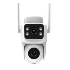 MOES WiFi Tuya IP Camera 8MP HD Dual Lens Smart Security Camera 300 Pan 90 Tilt Color Night Vision Motion Alerts Waterproof Two-Way Audio Wireless Surveillance
