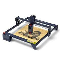 [US DIRECT] ATOMSTACK A5 M50 APP Control Dual-Laser Laser Engraving Cutting Machine Laser Engraver Cutter 5.5W Output Power Fixed-Focus 304 Mirror Stainless Steel Engraving DIY Laser Marking for Metal Wood Leather Vinyl