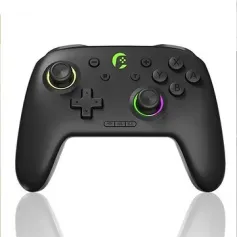 EWEADN D8 Tri-mode Wireless Game Controller with Hall Effect Rocker RGB Light 1KHz Return Rate 800mAh Rechargeable Six-axis Gamepad Turbo Function Support 2.4G/Wired/bluetooth for PC Steam Xbox Switch Android IOS
