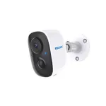 ESCAM G14 3MP Full HD WiFi IP Camera AI Recognition H.265 Rechargeable Battery PIR Alarm Cloud Storage Night Vision Two Way Audio PIR Motion Detection