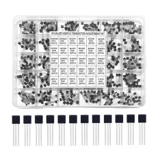 600pcs Transistor Assortment Kit NPN PNP TO-92 30 Types Electronic Amplification Switching 10V 0.1A