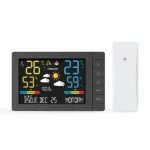 Wireless Weather Station with Color Display Indoor Outdoor Thermometer Hygrometer with Forecast Radio Controlled Clock Multi Language Moon Phase Barometer Alarm