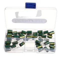 Geekcreit 50PCS 400V 4.7uf High Frequency Low Resistance Power Charger Aluminum Electrolytic Capacitor 8x12mm with Box 400V 4.7μF