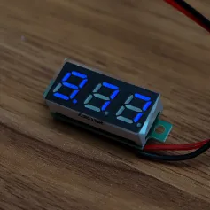 3pcs 0.28 Inch Two-wire 2.5-30V Digital Blue Display DC Voltmeter Adjustable Voltage Meter