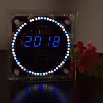 Geekcreit® DIY DS1302 Light Control Rotation LED Electronic Clock Kit Music Alarm Clock With Housing Description Download Instruction