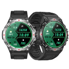SENBONO TG02 1.43-inch AMOLED Display GPS Compass Altimeter & Barometer 500mAh Battery bluetooth Call Heart Rate Blood Pressure Blood Oxygen Monitor Sleep Monitoring Multi-sport Modes IP68 Waterproof Smart Watch