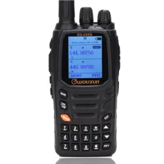 Wouxun KG-UV2Q 8W Multi Band Walkie Talkie UHF VHF AM FM High Power Long Range SOS 999 Channels Two Way Radio for Traveling