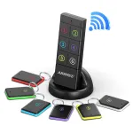 ABBREE KF-106 Wireless Key Finder 50-100 Ft Range 80 dB Sound CR2032 Battery Key Finder Pet Tracker Item Locator Anti Lost Device