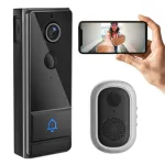 M19 Tuya Smart Video Doorbell 1080P HD WiFi Wireless Door Camera 120° Wide Angle Night Vision 2 Way Audio Smart Life APP Remote Control AI Human Detection 4000mAh Battery Home Security