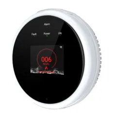 Tuya Wi-Fi Gas Leak Detector Natural Gas LPG Alarm Heat Sensor TFT LCD Display Remote Monitoring Home Safety