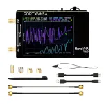 PORTXVNSA NanoVNA Plus 50KHz-2.7GHz Vector Network Analyzer 80dB Dynamic Range Touch Screen Antenna Testing VNA SWR MF HF VHF UHF