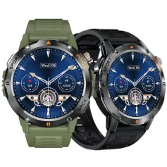 YK06 1.53inch HD Screen LED Flashlight Compass 40 Days Battery Life bluetooth Call Heart Rate Blood Pressure Blood Oxygen Monitor Sleep Monitoring Multi-sport Modes IP68 Waterproof Smart Watch
