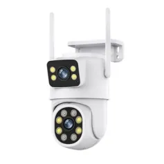 A30 3MP+3MP 5X Zoom Dual Lens PTZ Security Camera Wireless Outdoors Smart Motion Detection Two Way Audio IP66 Waterproof ICSEE APP Built-in Alarm Home Surveillance Camera