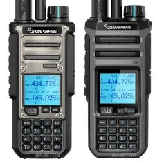 Quansheng TK115/TK118 10W Walkie Talkie Dual Band Radio 999 Channels Long Range Rechargeable Two Way Communication Device Portable FM Receiver