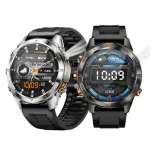 SENBONO KT80 1.46-inch HD Screen SOS Flashlight UV Light 3ATM Waterproof Heart Rate Blood Oxygen Monitor Sleep Monitoring Multi-sport Modes Smart Watch