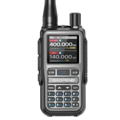 1Pcs Baofeng UV-5R Mini 5W Power Multi-Band Walkie Talkie 999 Channels bluetooth Programmable One-key Frequency Pairing Two Way Radio 1600mAh Battery with Type-C Charging for Outdoor Camping Hiking Road Trip