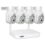 Hiseeu 8WK-4HD403 3MP Wireless WiFi CCTV Video Surveillance Camera System Outdoor Audio Street Security Protection IP Kit Hiseeu Motion Alarm