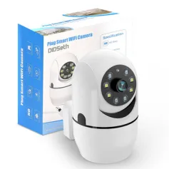 DIDSeth 3MP WiFi IP Camera Indoor 360 Degree Full Color Night Vision Two-Way Audio Motion Alerts Cloud Storage