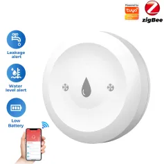 Smart Home Zigbe Water Immersion Sensor Water Leakage Sensor Alarm App Remote Monitoring Water Leak Detector Tuya