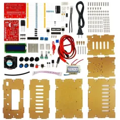 DIY 0-28V Adjustable DC Power Supply Kit Short Circuit Protection LCD Display Current Limiting Voltage Regulator Lab Testing Equipment Electronics Prototype
