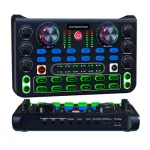 X60 Sound Card English Version Professional Sound Cards Audio Mixer for Karaoke Broadcast KTV Singing Live Sound Mixer Parts Accessories