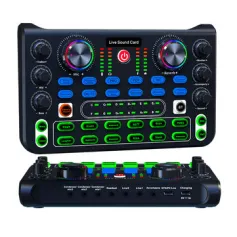 X60 Sound Card English Version Professional Sound Cards Audio Mixer for Karaoke Broadcast KTV Singing Live Sound Mixer Parts Accessories
