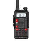 BAOFENG BF-UV10R Plus 10W 4800mAh UV Dual Band Two-way Handheld Radio Black Walkie Talkie 128 Channels LED Flashlight USB Rechargeable Outdoor Hiking Intercom