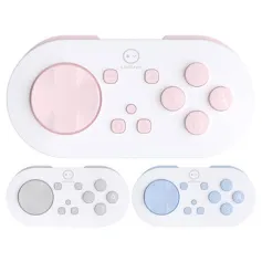 LinYuvo KS54 Mini Wireless bluetooth Game Controller with Vibration Pocket Sized Gamepad 180mAh Cool Lighting Effects for Android/iOS/Switch
