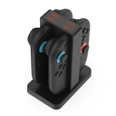 DOBE TNS-3192B Switch2 Left and Right Handle Charging Dock Small Four Controller Magnetic Charger Base with Indicator Light Type-C Interface Input Game Accessories