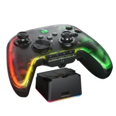 BIGBIG WON RAINBOW2 Pro Elite Tri-mode Gaming Controller with Hall Effect Triiger and ALPS Joystick 2.4G bluetooth Wired RGB Gamepad for PC Switch ANDROID IOS Support 1000Hz Polling Rate