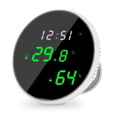 Tuya WiFi Temperature Humidity Sensor Smart Home Automation Voice Control Real Time Sensor USB Powered Supply with Amazon Alexa Google Home Asistant