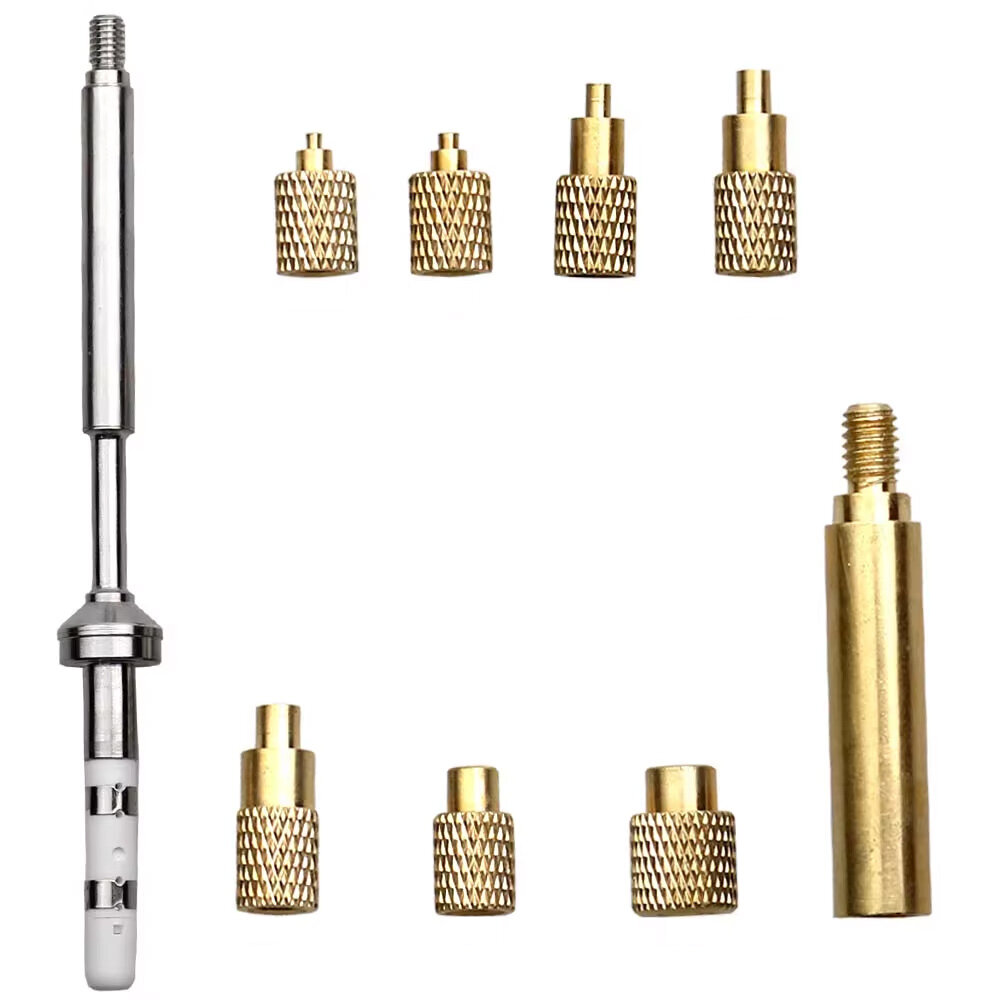 Toaiot TS100s Soldering Iron Tip Hot Melt Nut Indenter Kit Brass Inserts CNC Precision for M2 M3 M4 M5 M6 M8 Universal Soldering Iron Tips VORON Inlaid Nut Implant