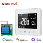 Tuya WiFi ZigBe Smart Thermostat Low Power Battery Water Gas Boiler Temperature Controller Work with Alexa Google Home