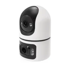 MOES Tuya 4MP+4MP HD Security Camera Smart Dual Lens WIFI IP Camera Night Vision Two Way Audio Motion Alerts Pan Tilt Wireless Security System