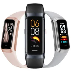 C60 1,1-дюймовий AMOLED-дисплей Пульсометр Артеріальний тиск Пульс Кисень Моніторинг температури тіла Моніторинг сну Мультиспортивні режими Відтворення музики 3ATM Водонепроникний смарт-годинник
