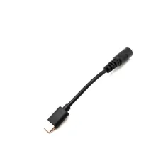DC към USB C адаптерен кабел 5.5 mm x 2.1 mm PD захранващ конвертор, съвместим с PTS100 TS101 поялник USB C зареждане