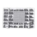 Aemedy® 1000pcs 36 Values 0.1uF 50V-1000uF 16V Capacitors 4.7UF 10UF 22UF 33UF 47UF Electrolytic Capacitor Assortment Box Kit