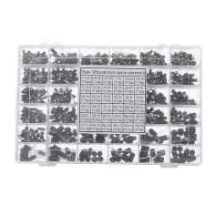 Aemedy® 1000pcs 36 Values 0.1uF 50V-1000uF 16V Capacitors 4.7UF 10UF 22UF 33UF 47UF Electrolytic Capacitor Assortment Box Kit