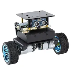 Yahboom STM32 Балансировочный робот Автомобиль оснащен высокопроизводительным STM32F103RCT6 чипом, самостабилизирующимся энкодером, двигателями, беспроводным управлением, датчиком движения, модулем визуального распознавания