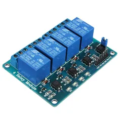 2pcs 5V 4 Channel Relay Module For PIC ARM DSP AVR MSP430 Blue Geekcreit for Arduino - Products that work with official for Arduino boards