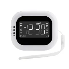TS-BC700 Portable Vibrating Alarm Clock with 2.75 Inch Screen Multifunction Rechargeable 1800mAh Battery for Deaf / Elderly / Heavy Sleepers