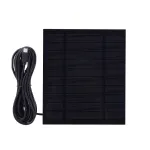 3.5W 5V Solar Panel Charger Micro USB 150x130mm Monocrystalline 22% High Conversion Efficiency Portable Solar Charger for Fans Lights Cameras