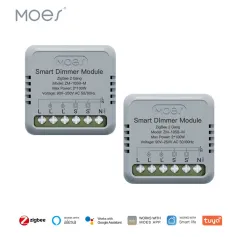 MoesHouse Tuya Smart Zigbe Dimmer Module Công tắc đèn 1/2 Gang Chức năng hẹn giờ bằng giọng nói APP Điều khiển từ xa Hoạt động với Alexa Google Assistant
