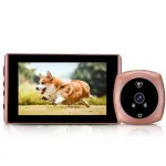 4.5 inch Peephole Video Doorbell Door Camera Viewer with LCD Screen Display Wide Angle Cat Eye Motion Detection Visitor Record Ring Visual Door Bell