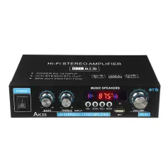 AK35 2x30W Digital HIFI Power Amplifier bluetooth 5.0 USB FM TF Card Stereo Home Theater Car Audio 110V 220V AMP with Remote Control