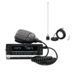 Rádio amador de alta potência Retevis MA1 UHF VHF 50W com painel frontal destacável