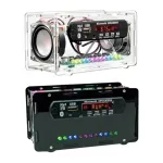 FM Radio DIY Electronics Kit Bluetooth 5.0 Speaker with Voice-activated Level Indicator DIY Electronic Kit DC5V Bluetooth Speak